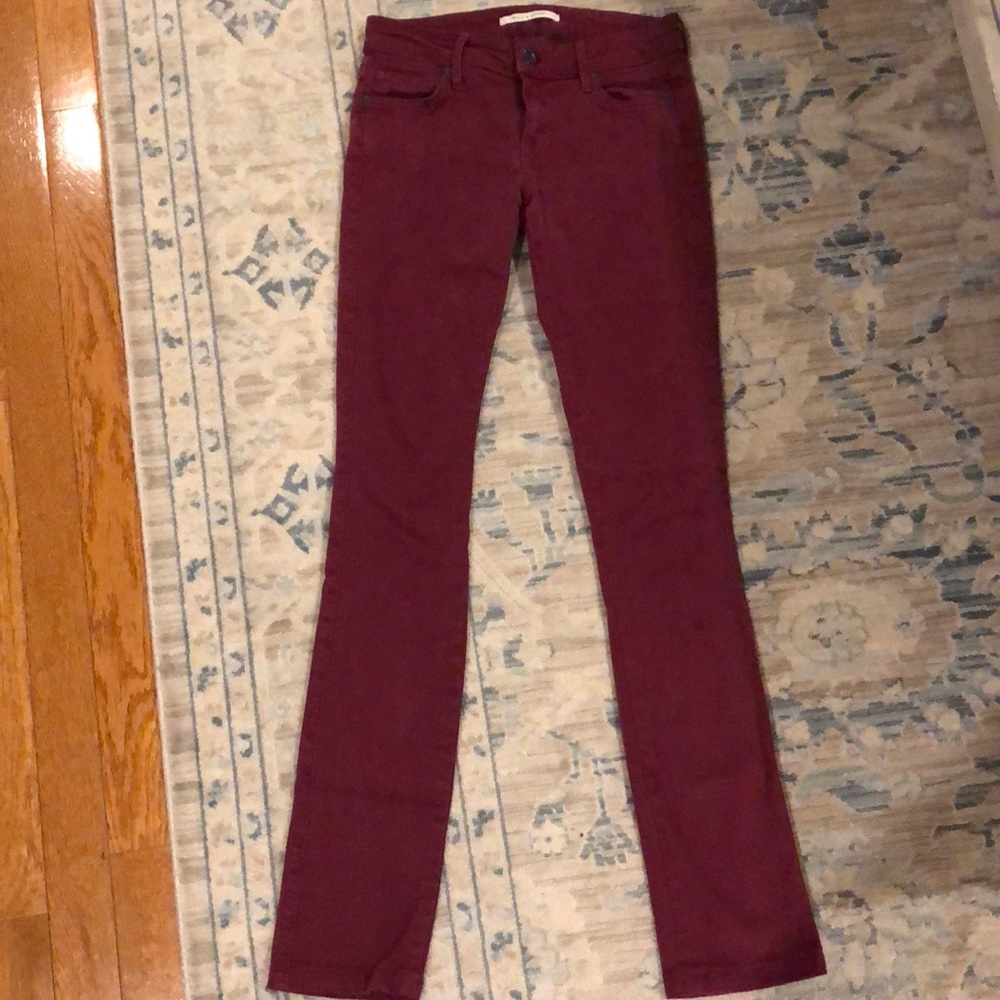 Maroon Rich & Skinny Jeggings